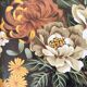 Plateau vintage fleuri Années 70 Mallod Great Britain
