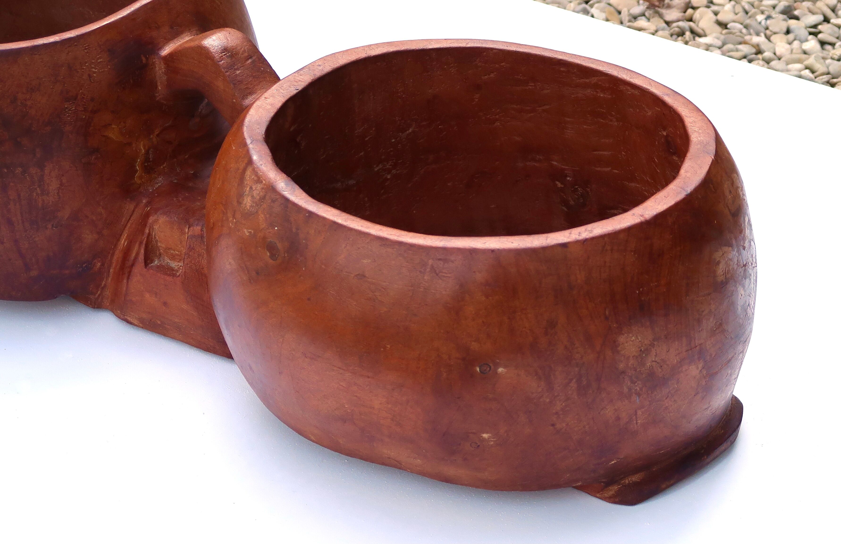 Ethnic wooden gardener 70s