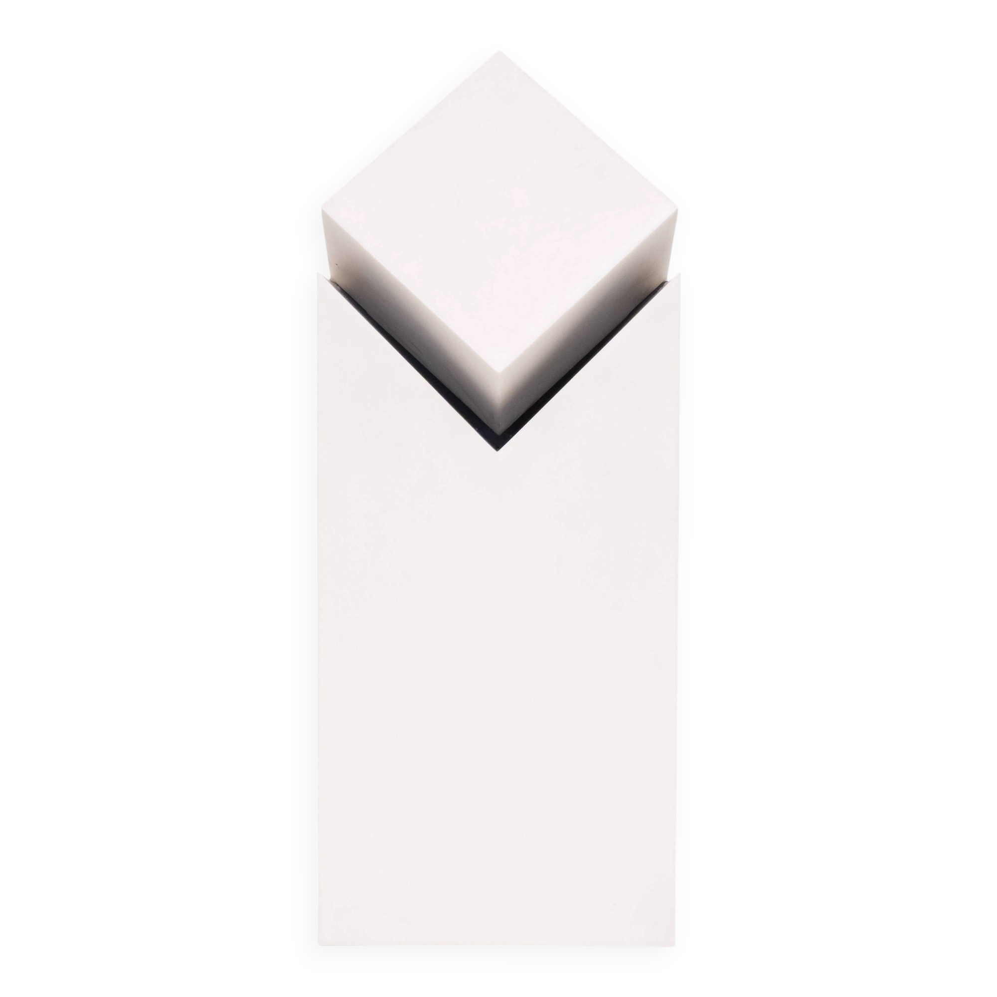 v.d. Lampe de table moderne, fabriquée à la main en synthétique, Pays-Bas, années 1980