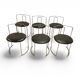 6 x stackable chair GAJA by Studio Simon Gavina