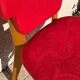 Chaise rétro vintage rouge graphique