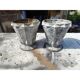 Pair of enamelled cast iron Art Deco vases