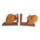 Wooden bookends