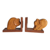 Wooden bookends