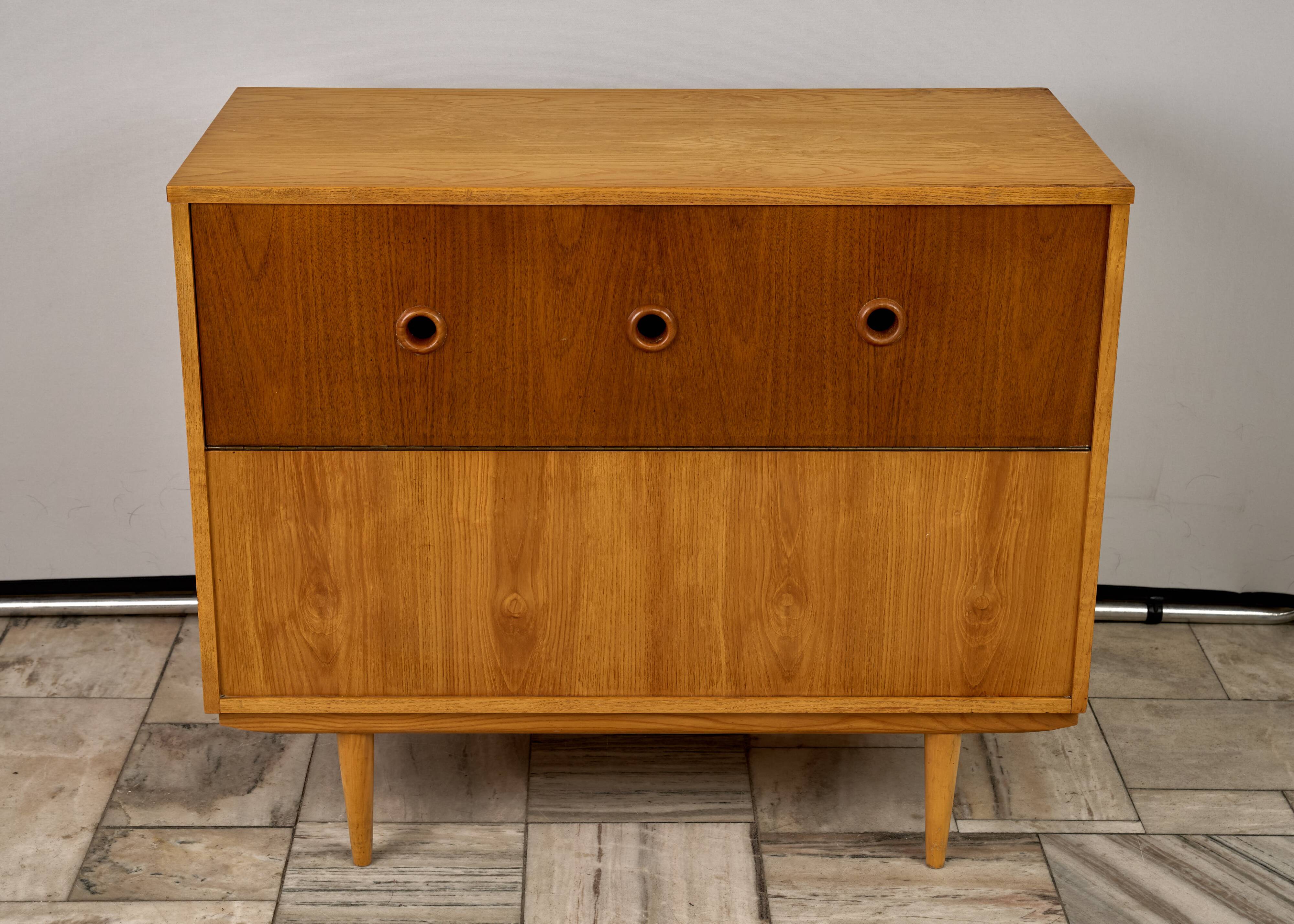 Vintage Bedding Cabinet, 1960s, Czechoslovakia