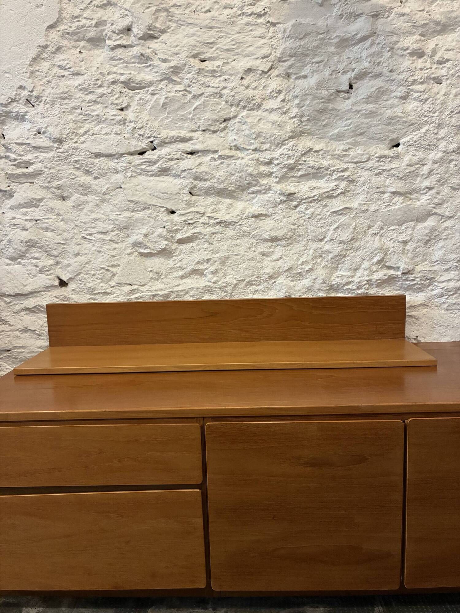 Teak wall shelf - L 112 cm
