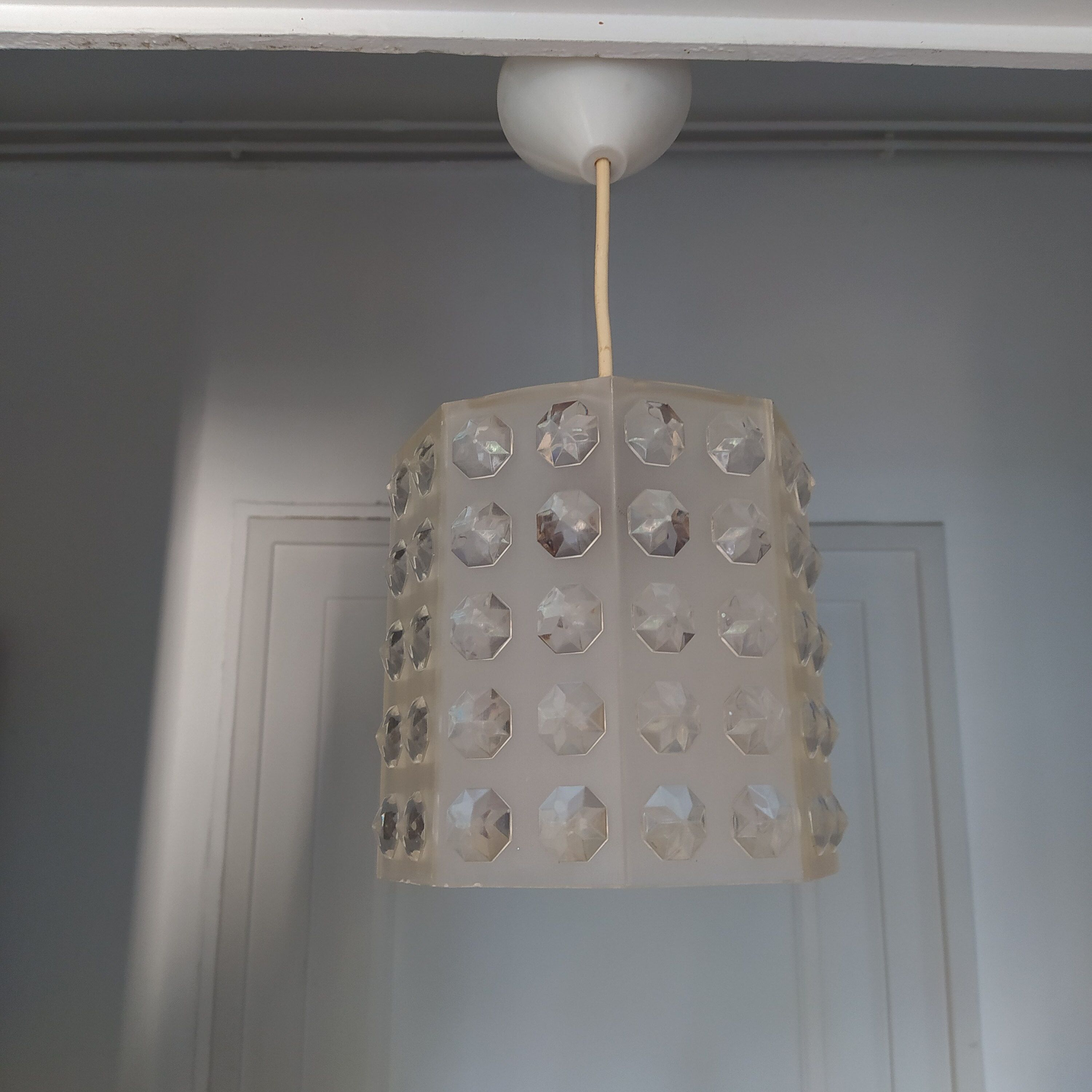 Vintage pendant lamp 1960/1970 white