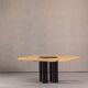 Postmodern Cirkante dining table by Bob Van Den Berghe for Tranekaer, Denmark, 1990s