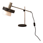 Mid-Century Modern Italian Table Lamp in Steel and Opal Acrylic, 1960s