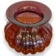 Purple gadrooned glass vase 367006