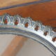 Antique mirror glass centerpiece in bronze and mirror glass