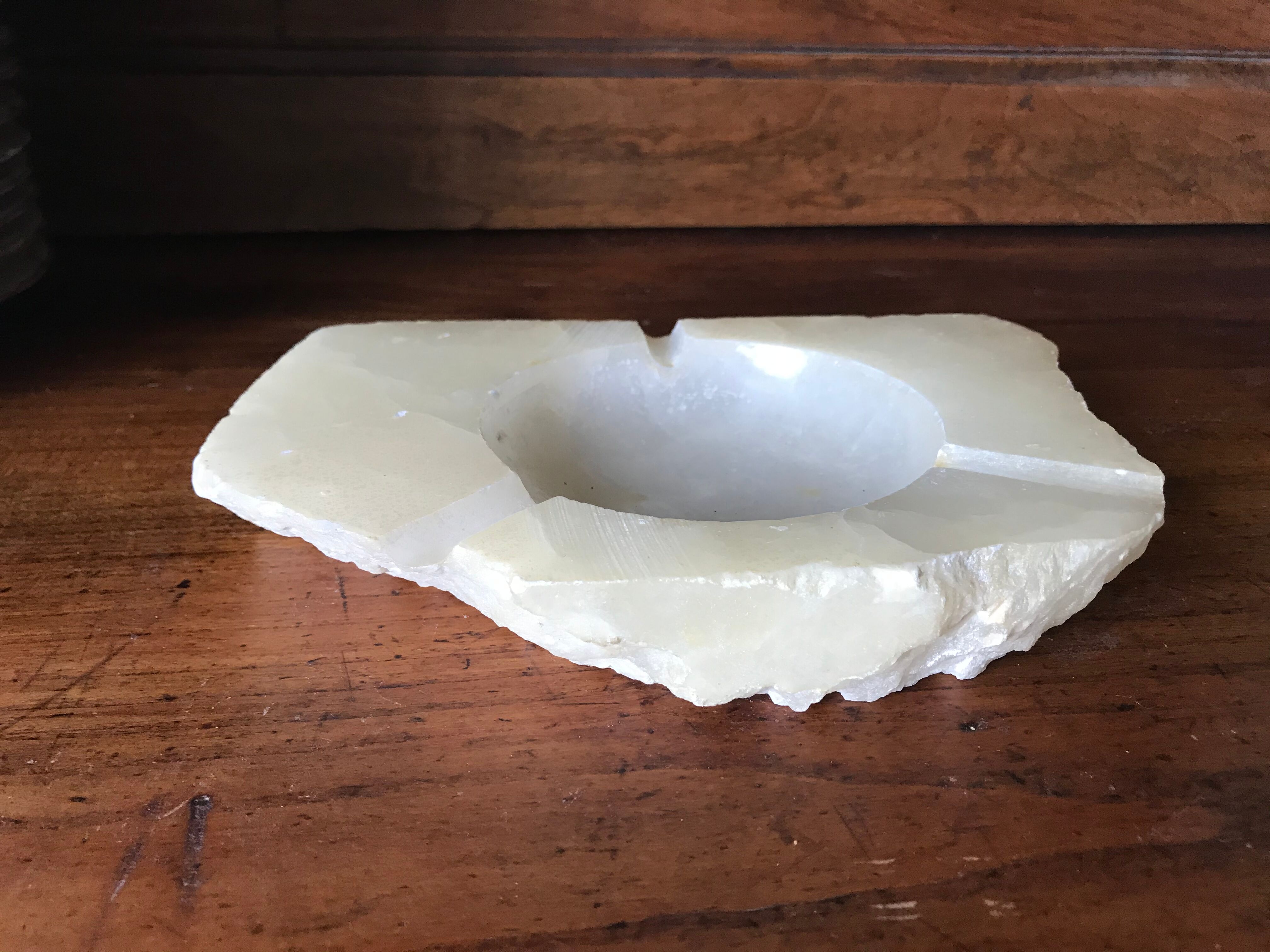 Vintage alabaster ashtray