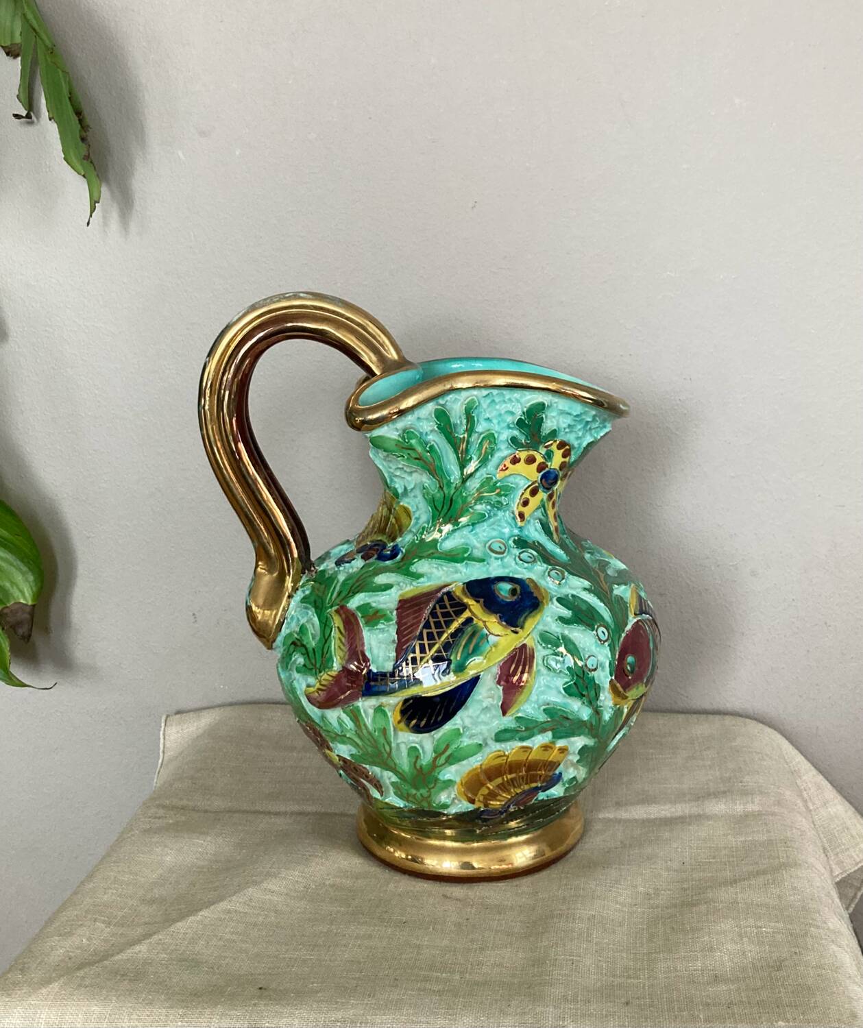 Ceramic pitcher signed Cerdazur MONACO 4 DPS, 1950s/60s