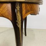 Louis XV High-end inlaid coffee table - Wood, Bronze - 1930s retro vintage