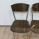 Set of 4 ART DECO formica and chrome metal chairs circa 1950