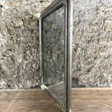 Antique Louis-Philippe Mirror, 19th Century, Shabby Silver Patina