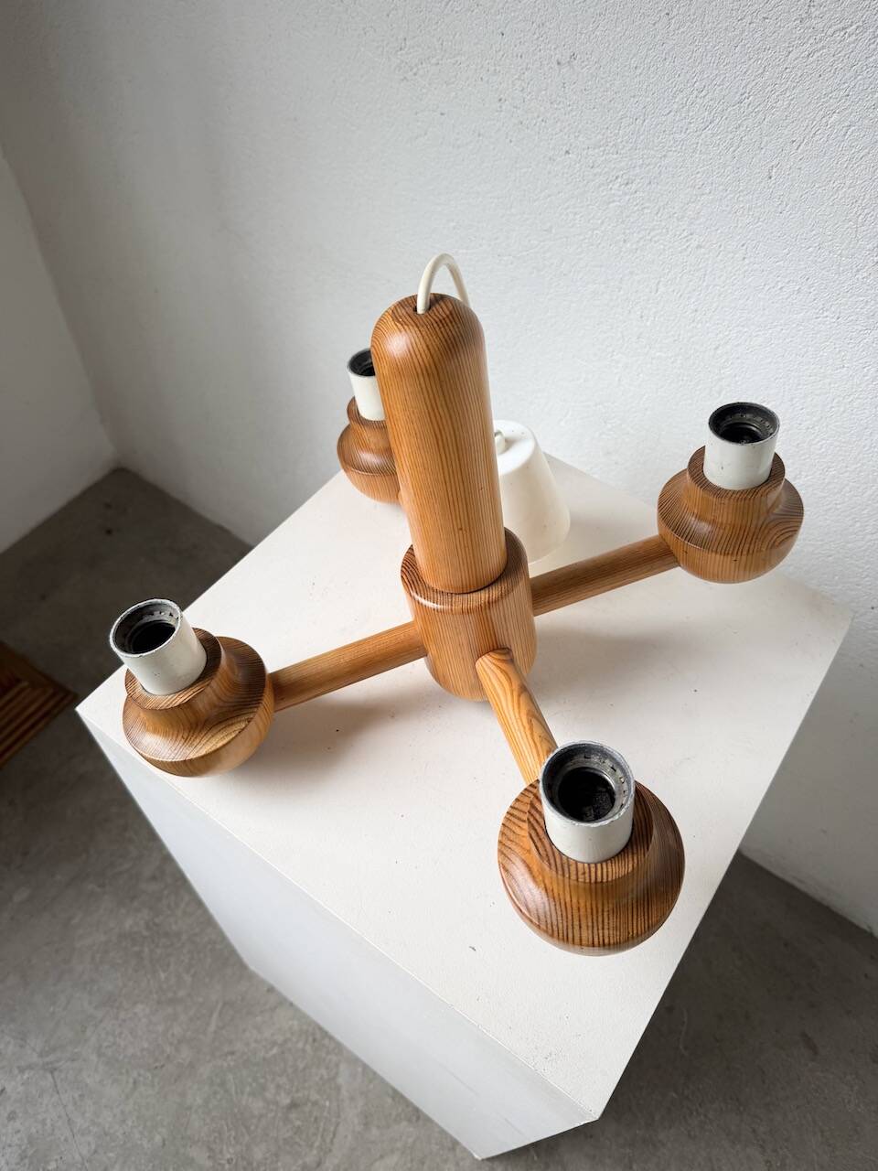 Paire de suspensions Ikea en pin 1980