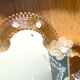 Old Venetian glass table mirror murano vintage antique glass