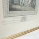 Antique framed lithograph "The School of Love" by Chatelain