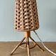 Lampe vintage en rotin