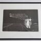 Futuristic black and white photograph, signed silver print, 40 x 50 cm.