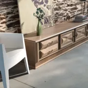 Large sideboard, TV stand, bench.