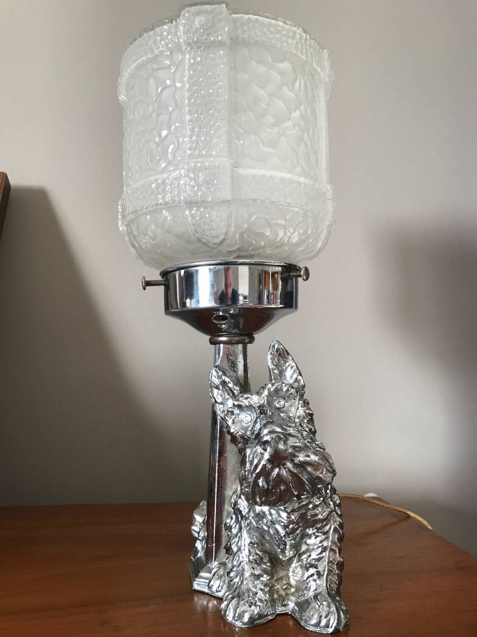Lampe terrier écossais Art Déco