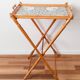 Wooden tray table, folding, vintage, side table