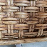 Coffee table braided rattan chest