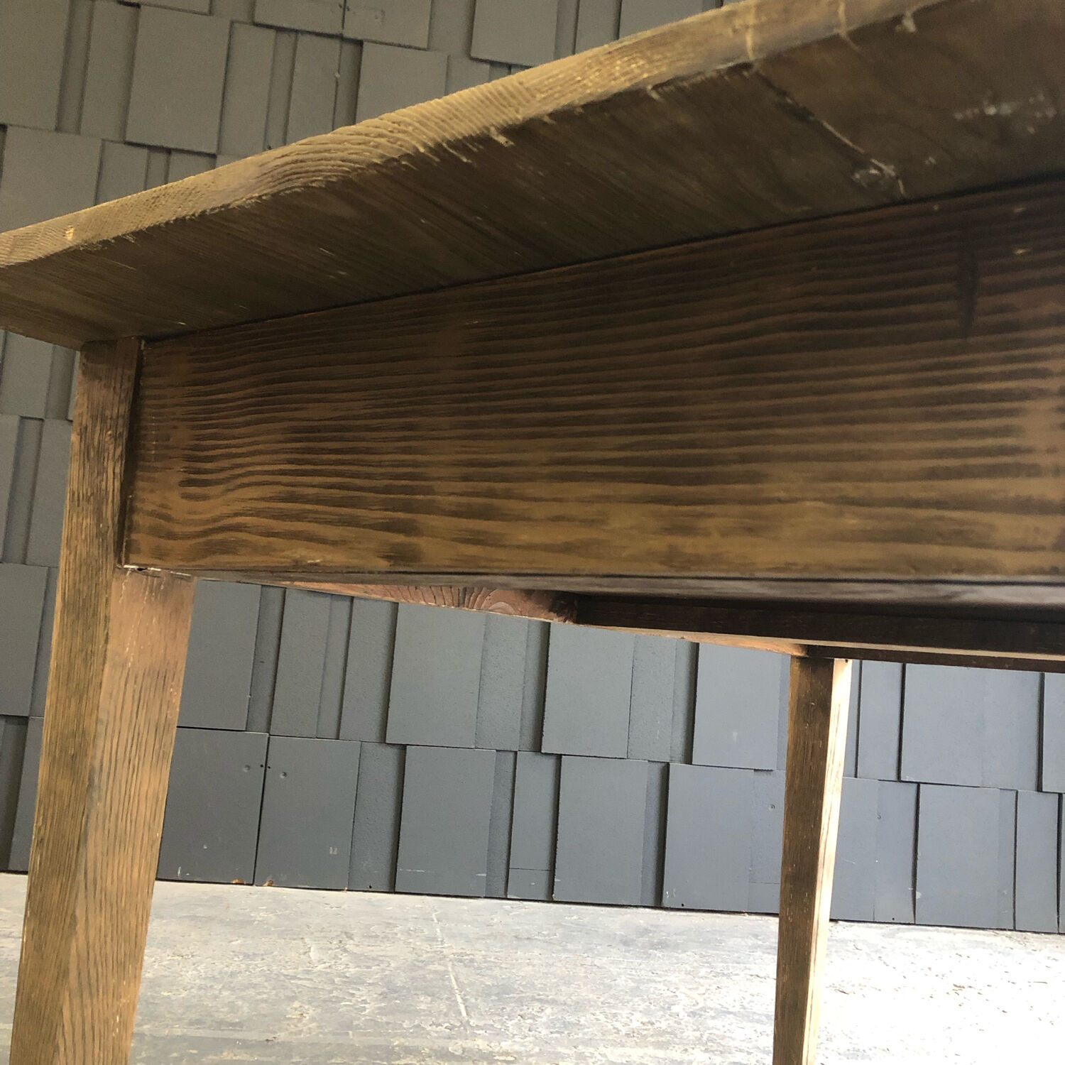 Table de ferme à 2 tiroirs