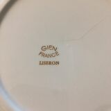 4 old flat plates in Gien porcelain