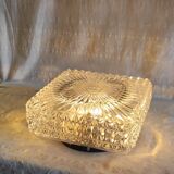 Vintage glass ceiling light - mid 20th century