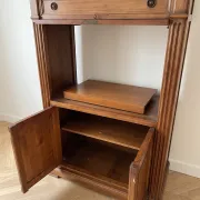 Meuble de rangement style Louis XVI en bois massif
