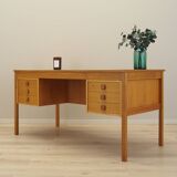 Ash desk, Danish design, 1970s, manufacturer: Domino Møbler