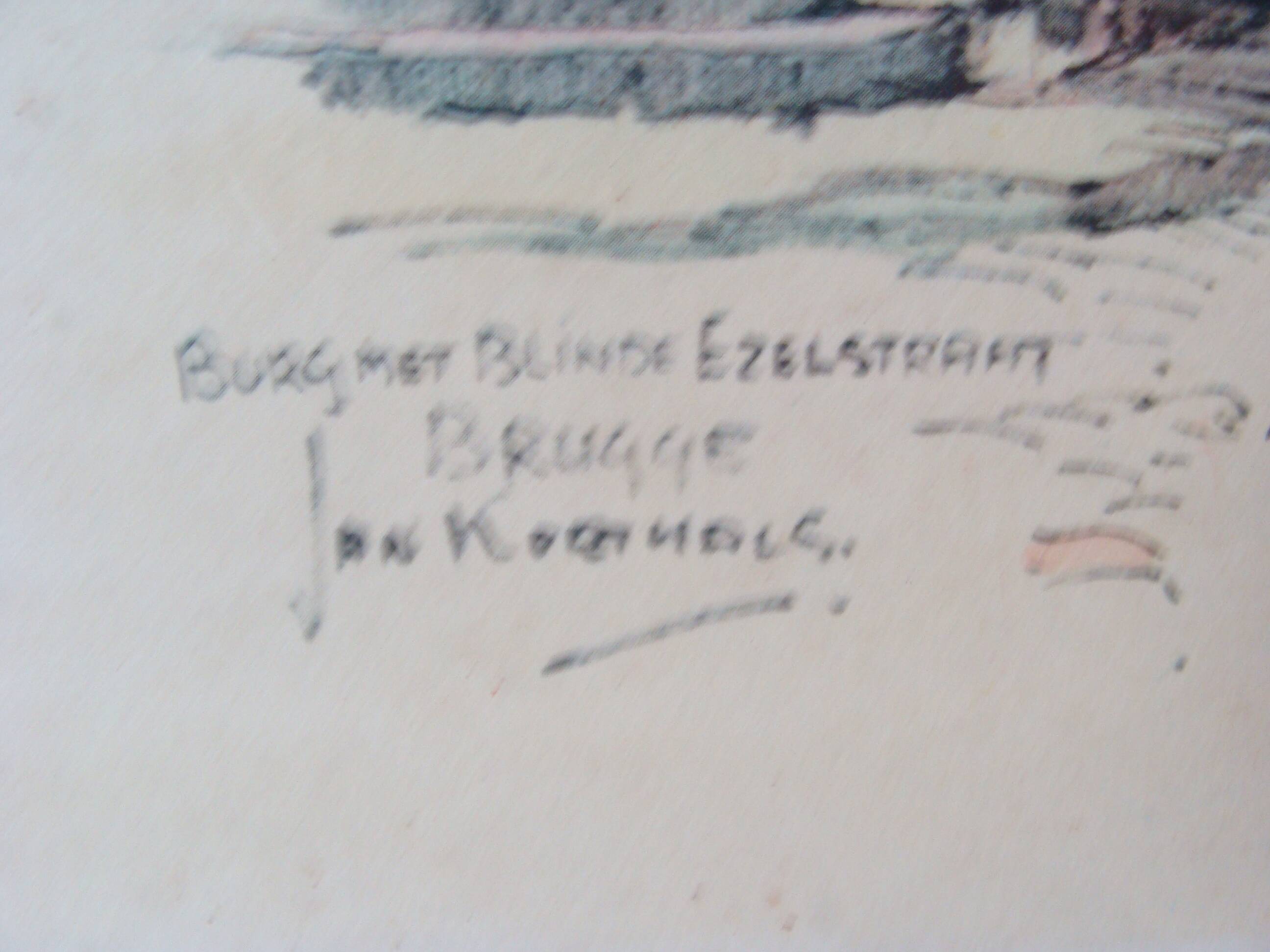 Engraving of Brugge / Jon Korthals