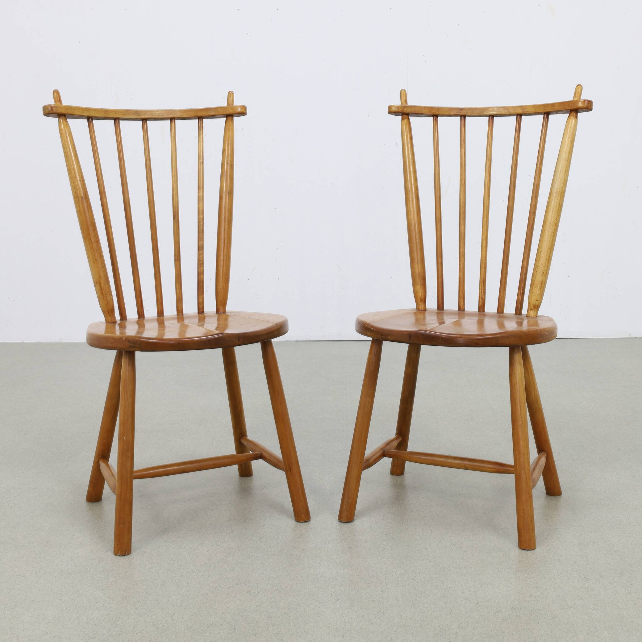 2x Spindle Chair by De Ster Geldermalsen, 1960s