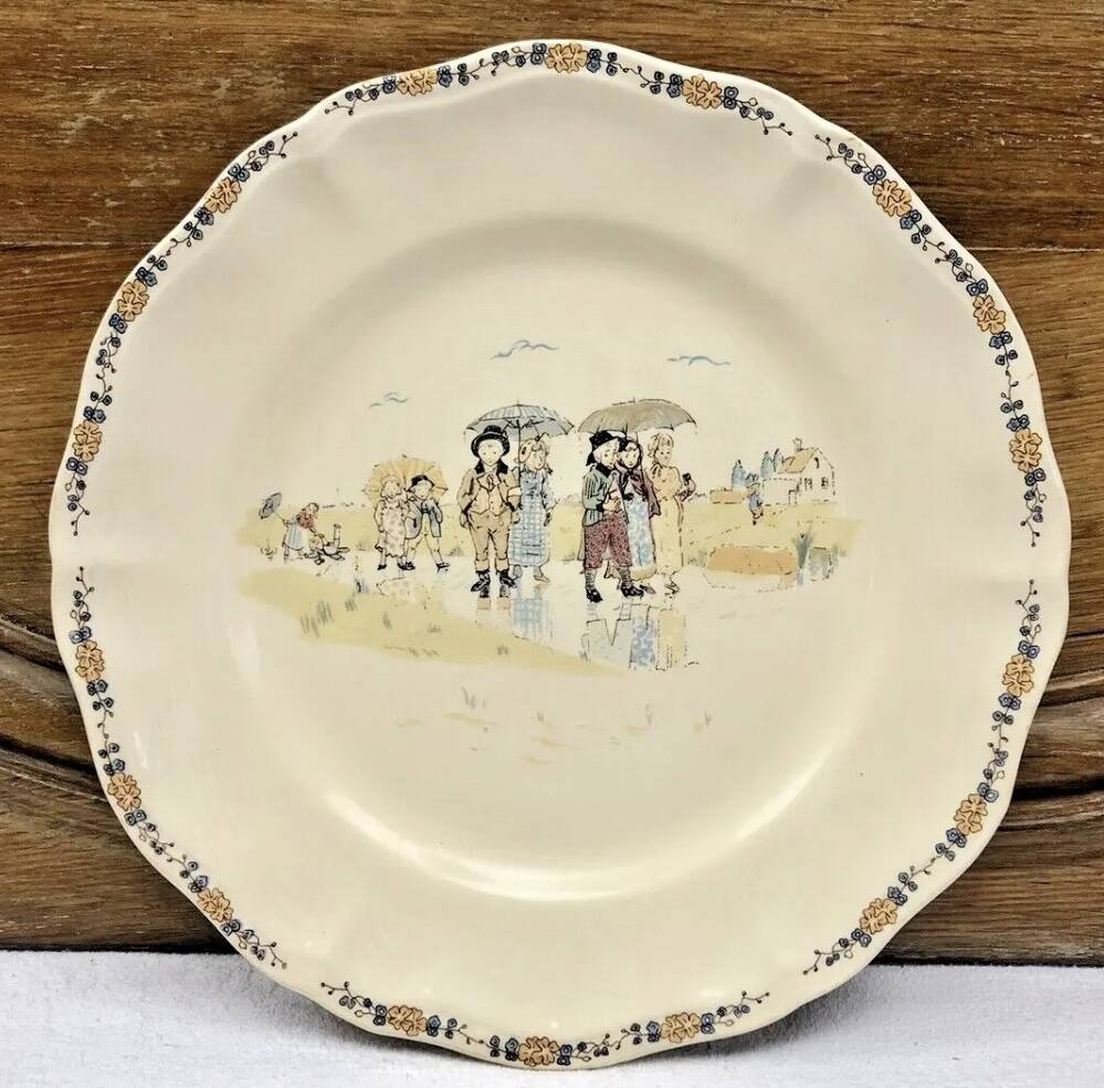 6 Sarreguemines Enfants Richard dinner plates