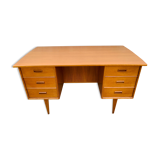 Scandinavian double-sided teak office 60s
