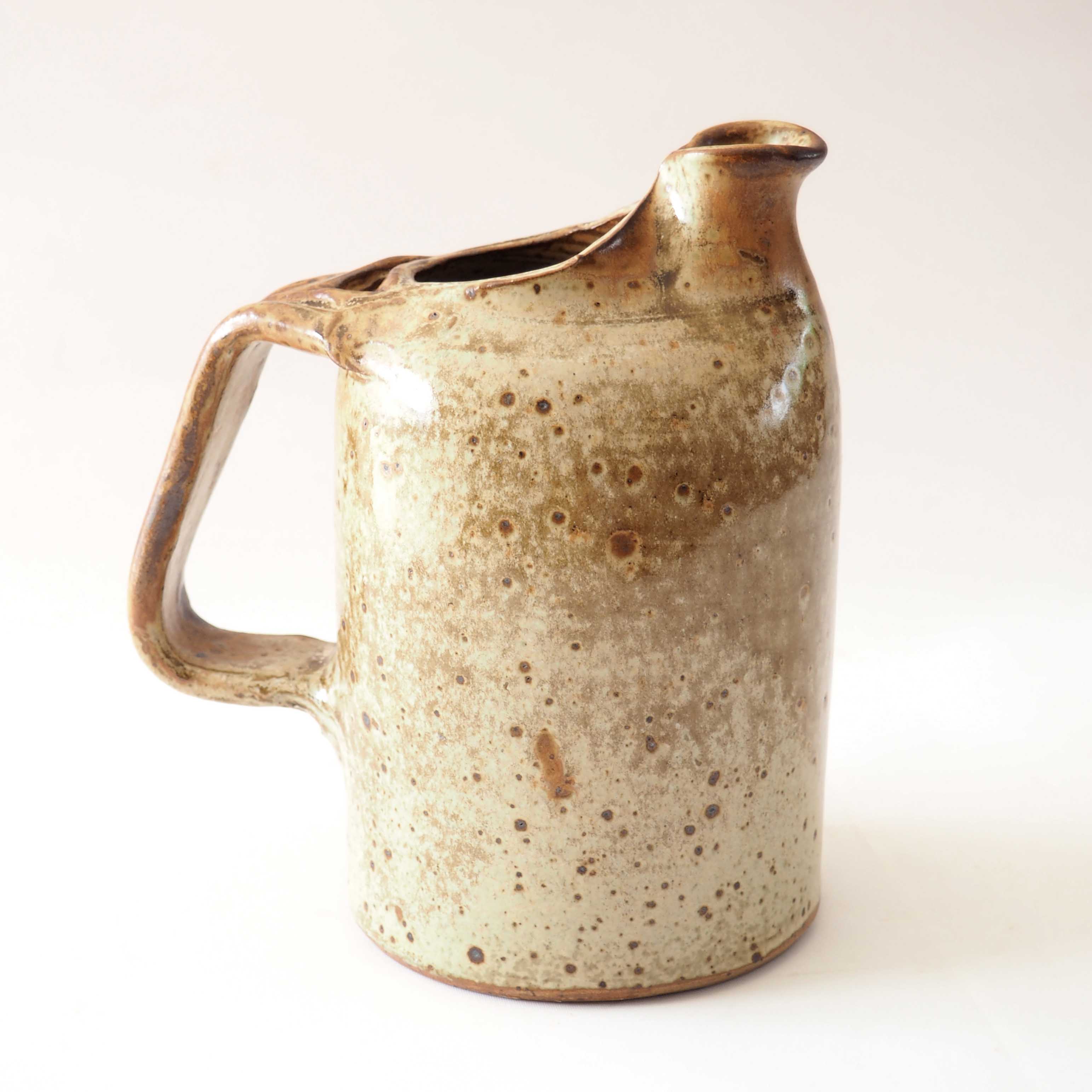 Pinched sandstone pitcher