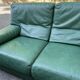 Roche Bobois living room green leather made in Italy