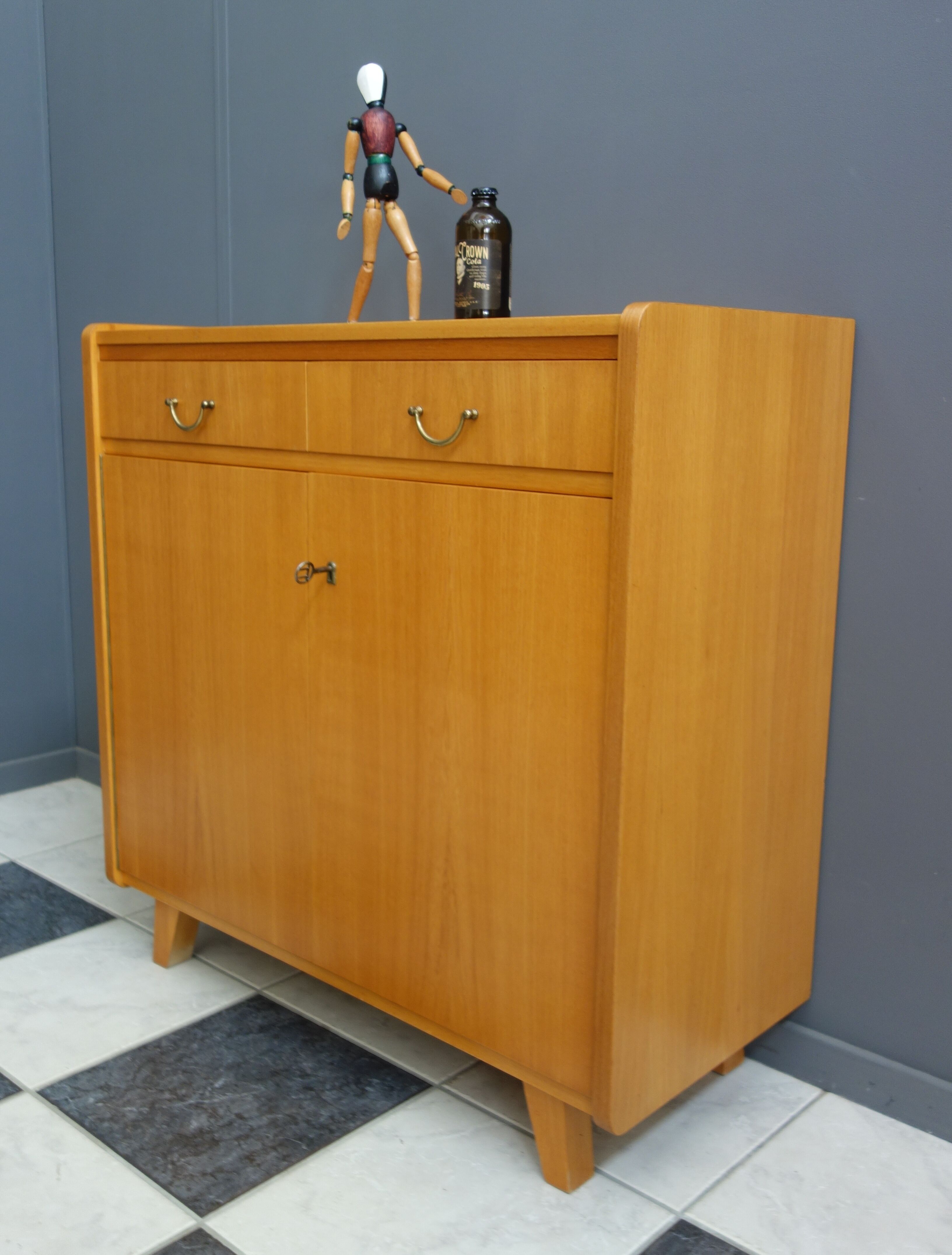 Tepe blond wood  sideboard cabinet 1960s