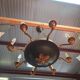 Empire-style chandelier in finely chiselled and gilded bronze