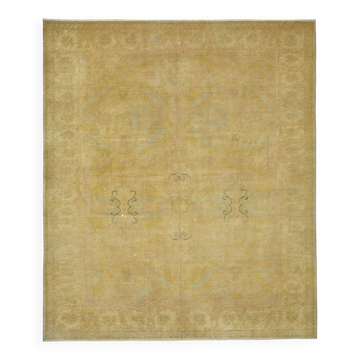 Turkish Handknotted Wool Oushak Rug 257 cm x 303 cm