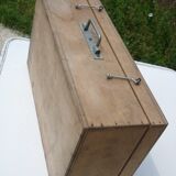 Handcrafted wooden suitcase