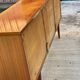 Buffet enfilade scandinave bois massif et palissandre  laquée 220cm 1960