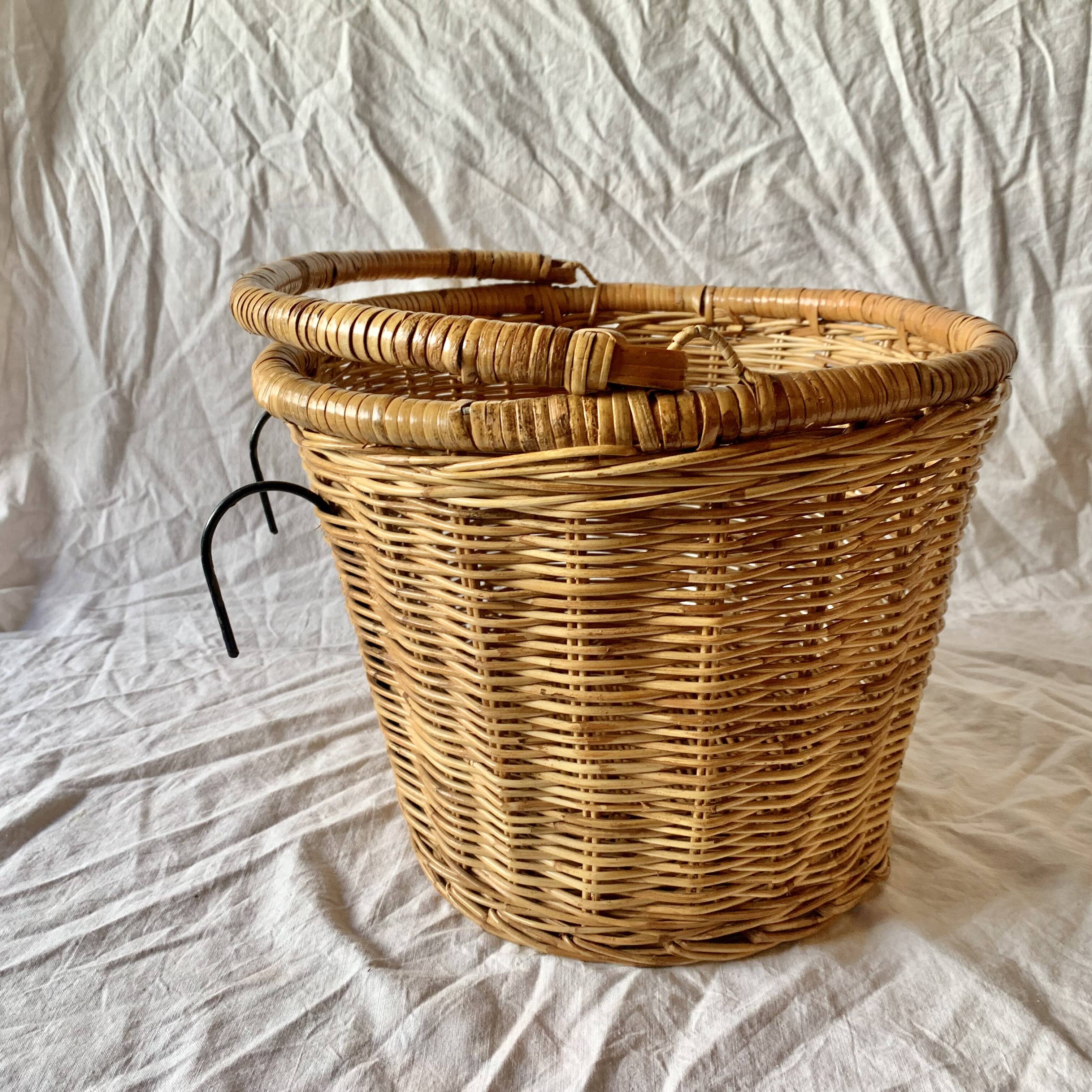 Vintage Wicker Bicycle Basket