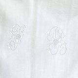 Mixed fabric with monogram