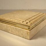 Mannelli travertine smoking set
