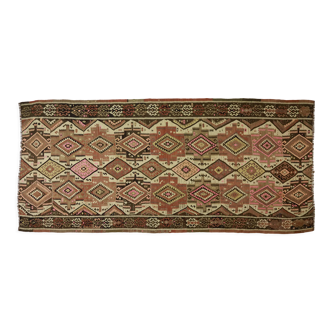 Anatolian handmade kilim rug 360 cm x 168 cm