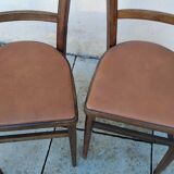 Pair of vintage bistro chairs in BAUMANN style